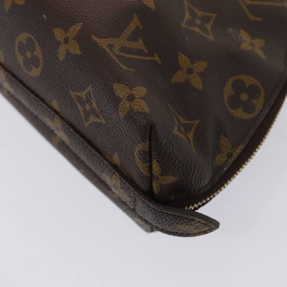 LOUIS VUITTON Monogram Trousse Demi Ronde Cosmetic Pouch M47520 LV Auth 82041 - Picture 15 of 16
